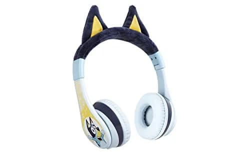eKids Bluey Bluetooth Headphones for Kids, Volume Reduced Wireless On-Ear Headphones with Microphone | Safe Listening thumbnail 1