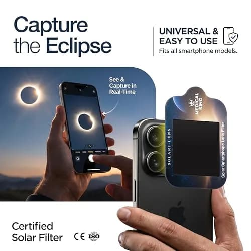 Medical king Solar Eclipse Glasses 10 Pack | ISO 12312-2 & CE Certified for Safe Solar Viewing thumbnail 3