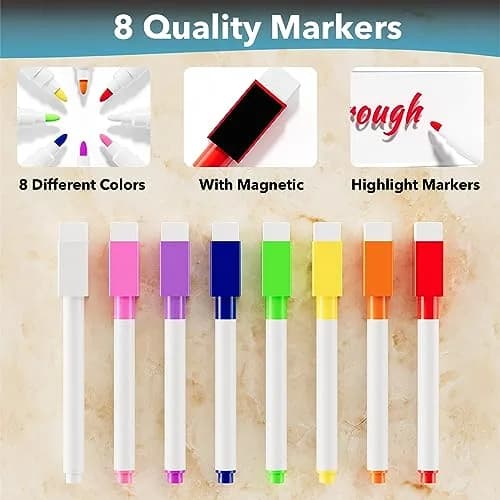 Neatsure Clear Acrylic Magnetic Dry Erase Board Calendar 15"x11" | Plan Your Life & Meals thumbnail 3