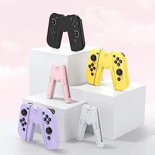 JINGDU Purple Joy-Con Charging Grip for Nintendo Switch & OLED | 45W Fast Charging thumbnail 7