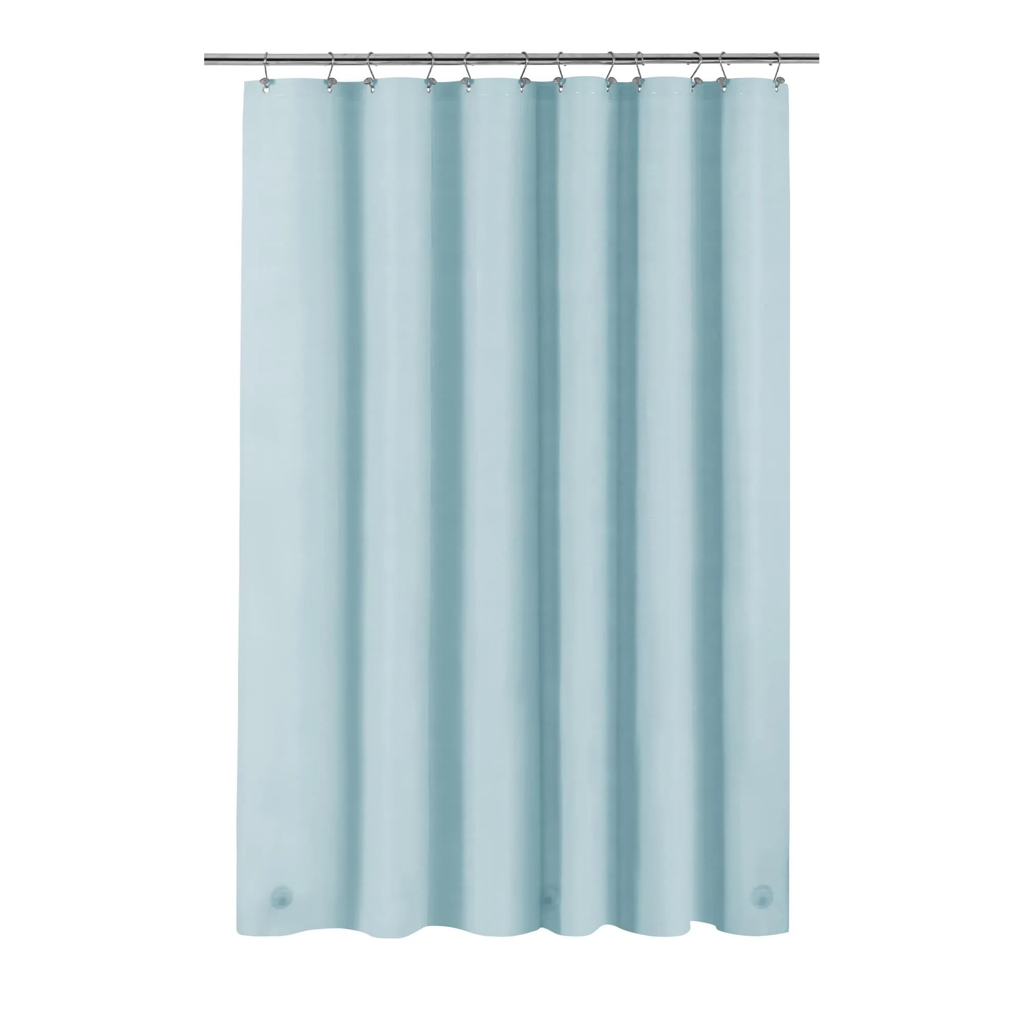 Barossa Design Shower Curtain Liner Light Blue | Waterproof, Durable & PVC-Free (72" x 72") - main product image