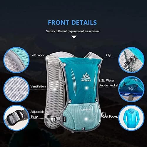 AONIJIE Hydration Vest Pack 5L (28cm x 43cm) | Lightweight Running Gear for Men & Women thumbnail 3