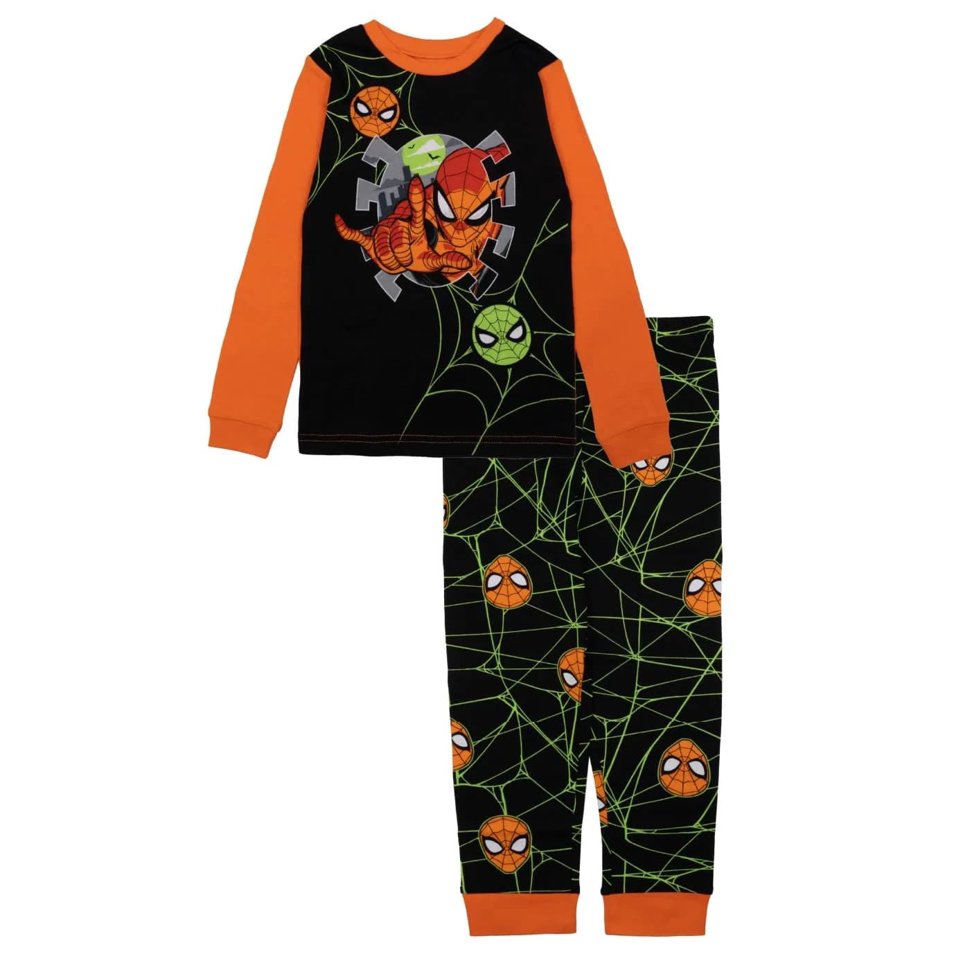 Marvel Big Boys' Spider-Man 2-Piece Snug-Fit Pajama Set, 8 | Soft Cotton, Bright Colors, Comfortable Fit - main product image
