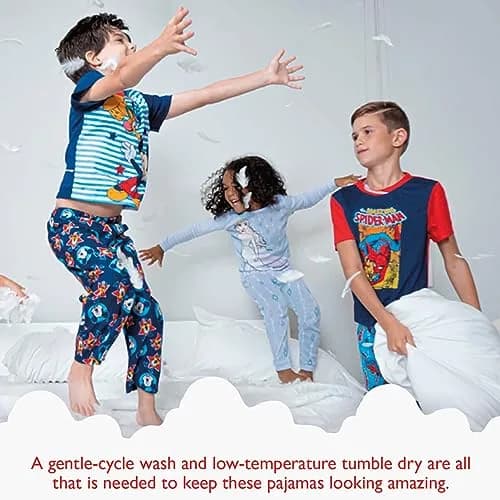 Marvel Big Boys' Spider-Man 2-Piece Snug-Fit Pajama Set, 8 | Soft Cotton, Bright Colors, Comfortable Fit thumbnail 2