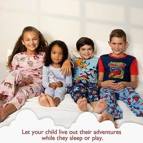 Marvel Big Boys' Spider-Man 2-Piece Snug-Fit Pajama Set, 8 | Soft Cotton, Bright Colors, Comfortable Fit thumbnail 3