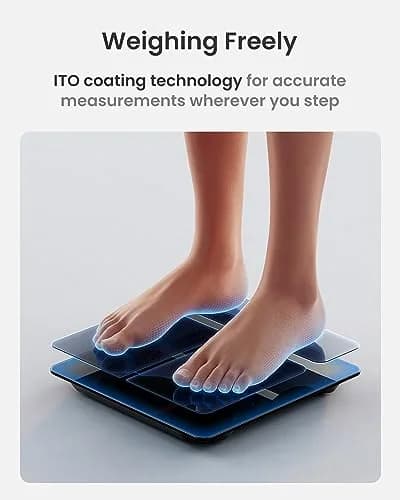 RENPHO Elis 2X Smart Body Fat Scale 28cm (11") | Measures 7 Key Metrics, ITO Coating, Large Display thumbnail 2