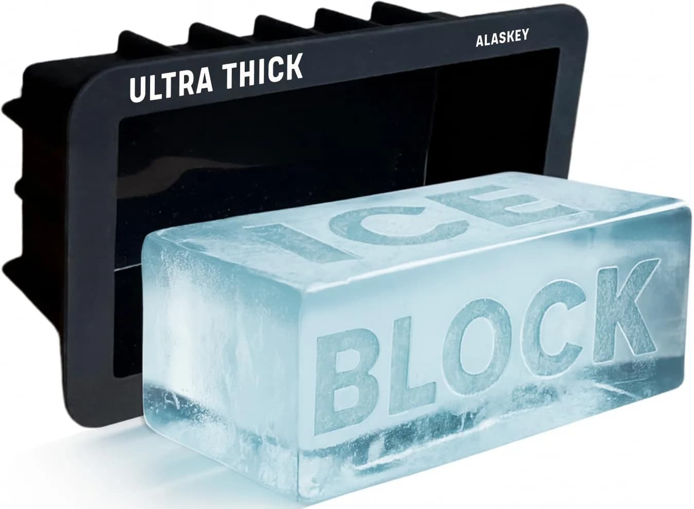 Alaskey Extra Large Ice Block Mold 2.5 lbs | Reusable Silicone for Giant Ice Cubes - main product image