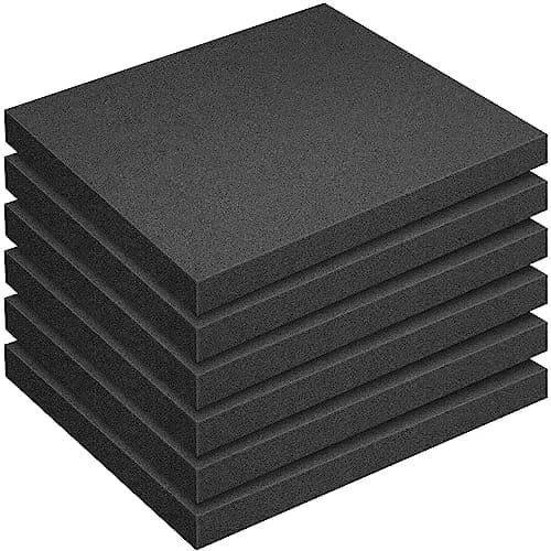 DECOHS Polyurethane Foam Sheets 16x12x1.5 Inch (6 Pcs) | Cuttable Foam Inserts for Cases, Toolboxes, Crafts thumbnail 1