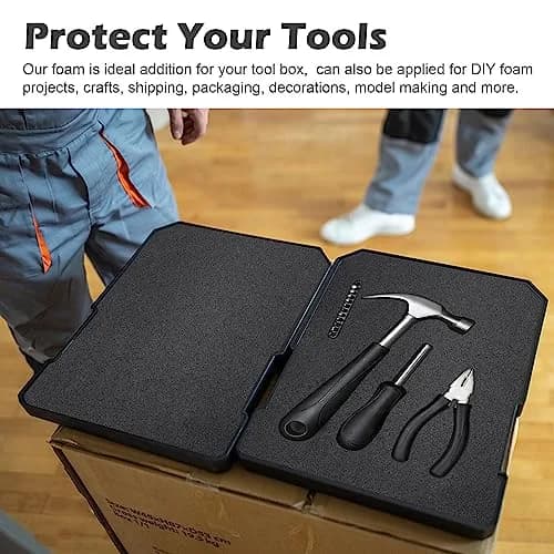 DECOHS Polyurethane Foam Sheets 16 x 12 x 1.5 Inch (40.6 x 30.5 x 3.8 cm) — 4-Pack for Protective Case Inserts thumbnail 6