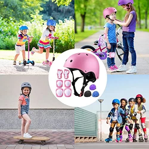 FOOKCIAN Kids Bike Helmet Set Adjustable for Children 3-8 Years | Impact-Resistant & Breathable thumbnail 6