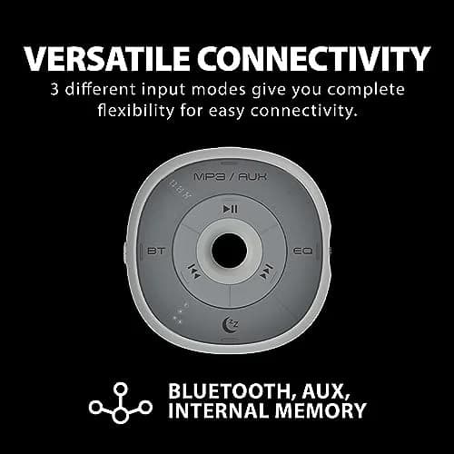Avantree Slumber Bluetooth Pillow Speaker with White Noise & Micro SD Card, Dark Gray | Private Sleep Audio for Relaxation thumbnail 4