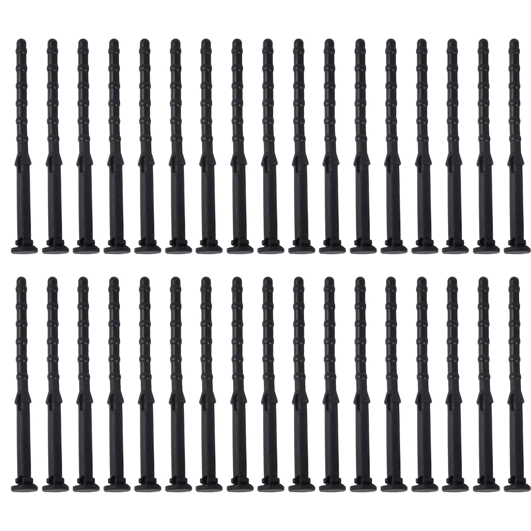 AUEAR 50 Pack Black Silicone Anti-Vibration Fan Mounts 65mm | Reduce PC Case Noise & Vibration - main product image