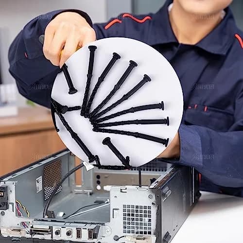 AUEAR 50 Pack Black Silicone Anti-Vibration Fan Mounts 65mm | Reduce PC Case Noise & Vibration thumbnail 2