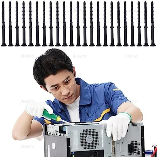 AUEAR 50 Pack Black Silicone Anti-Vibration Fan Mounts 65mm | Reduce PC Case Noise & Vibration thumbnail 3