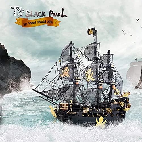 Piececool Art_Craft_Kit 3D Metal Puzzle Ship | Nautical Model for Adults (15x3.7x12cm) thumbnail 8