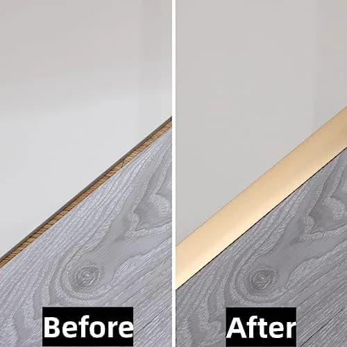 Gaahing Aluminum T Molding Floor Transition Strip Matte Gold | 3 Strips x 2.9ft (0.9m) x 1.6in (4cm) | Seamless Flooring Transitions thumbnail 5