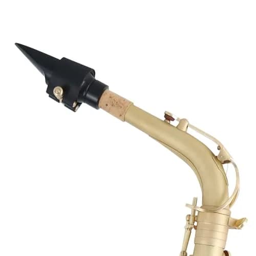 EASTROCK Alto Saxophone Mouthpiece Kit with Leather Ligature & Cap, Black | Professional Musical Instrument Accessory for Beginners & Musicians thumbnail 7
