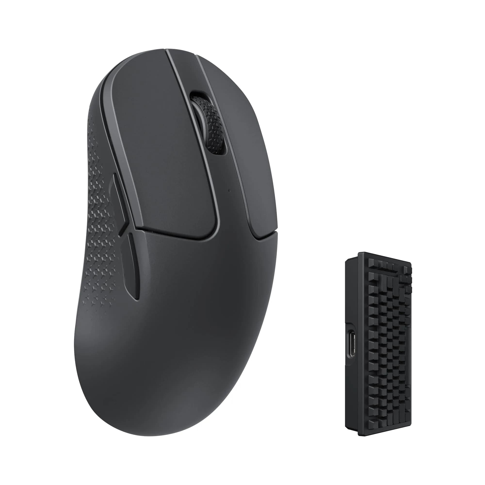 Keychron M3 Mini Wireless Optical Mouse | Bluetooth 5.1/2.4 GHz | Programmable PixArt 3395 Sensor | 26,000 DPI | Lightweight Ergonomic — Black