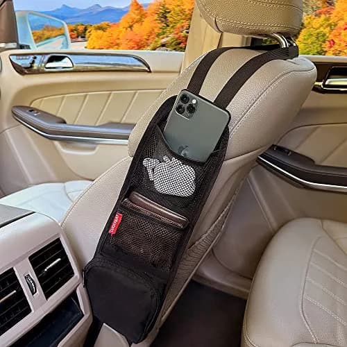 Luckybay Car Seat Side Organizer 2 Pack | Universal Fit for Cars, SUVs & Trucks thumbnail 7