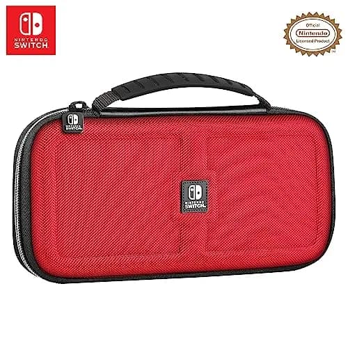 Game Traveler Deluxe Licensed Travel Case for Nintendo Switch OLED, Switch & Lite | Red Ballistic Nylon thumbnail 2