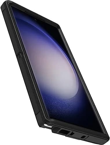 OtterBox Galaxy S23 Ultra Defender Series Case - Black | Rugged & Microbial Defense (Large) thumbnail 4