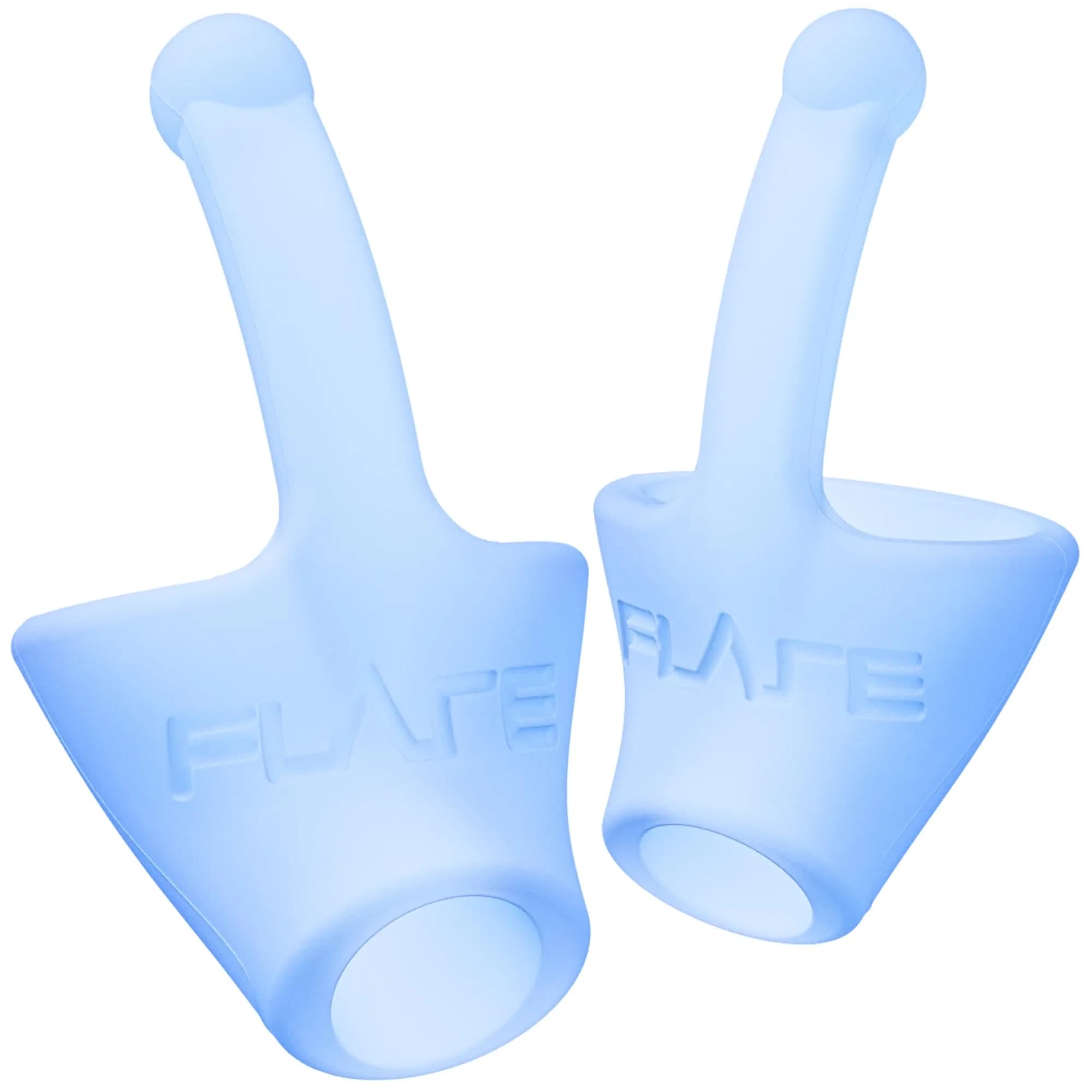 FLARE AUDIO Calmer | Noise Reducing Ear Plugs Alternative | Reusable Silicone Earplugs for Noise Sensitivity — Soft Blue