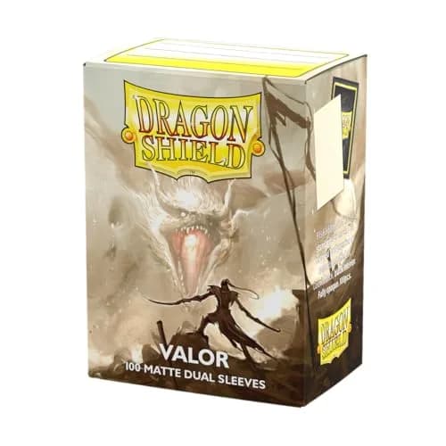 Dragon Shield Matte Dual Standard Size Card Sleeves (100 CT, Valor) | USA Import for TCG Protection — Valor