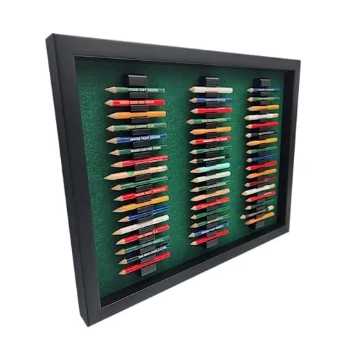 18hills Premium Wood Golf Pencil Case Holder Display 17.4x13.7x1.25 inches | Holds 51 Pencils thumbnail 3
