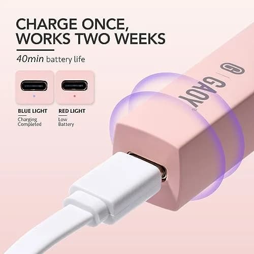 GAOY Handheld UV LED Nail Lamp Pink | Quick Dry Cordless Gel Manicure Light thumbnail 5