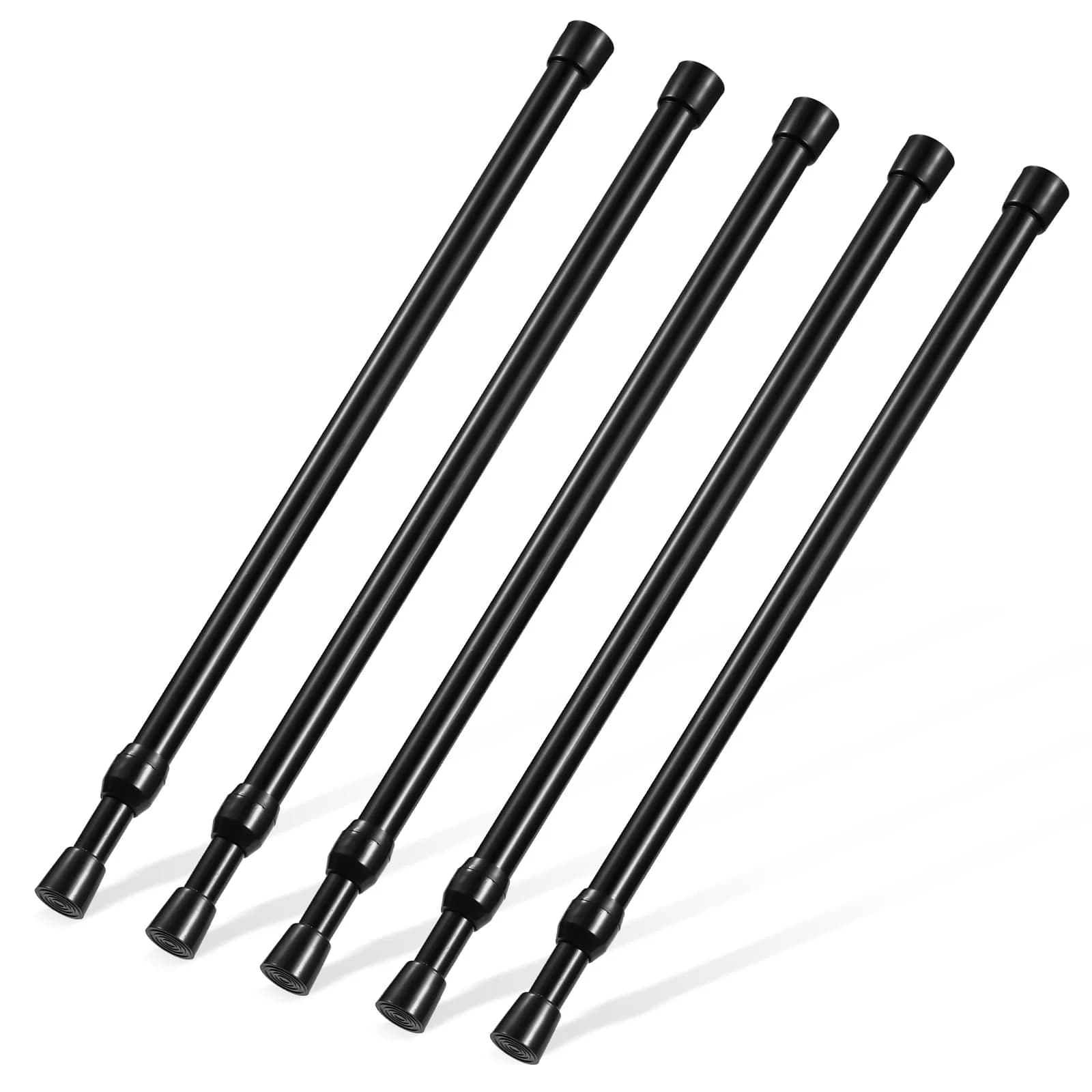 Goowin Small Tension Rod 16-28 Inch | No Drilling Expandable Spring Tension Rods for Closet & Curtain