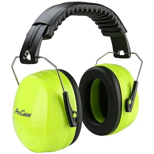 ProCase NRR 32dB Safety Ear Muffs, Foldable Hearing Protection for Adults & Kids | ANSI S3.19 Certified Noise Reduction Earmuffs thumbnail 1