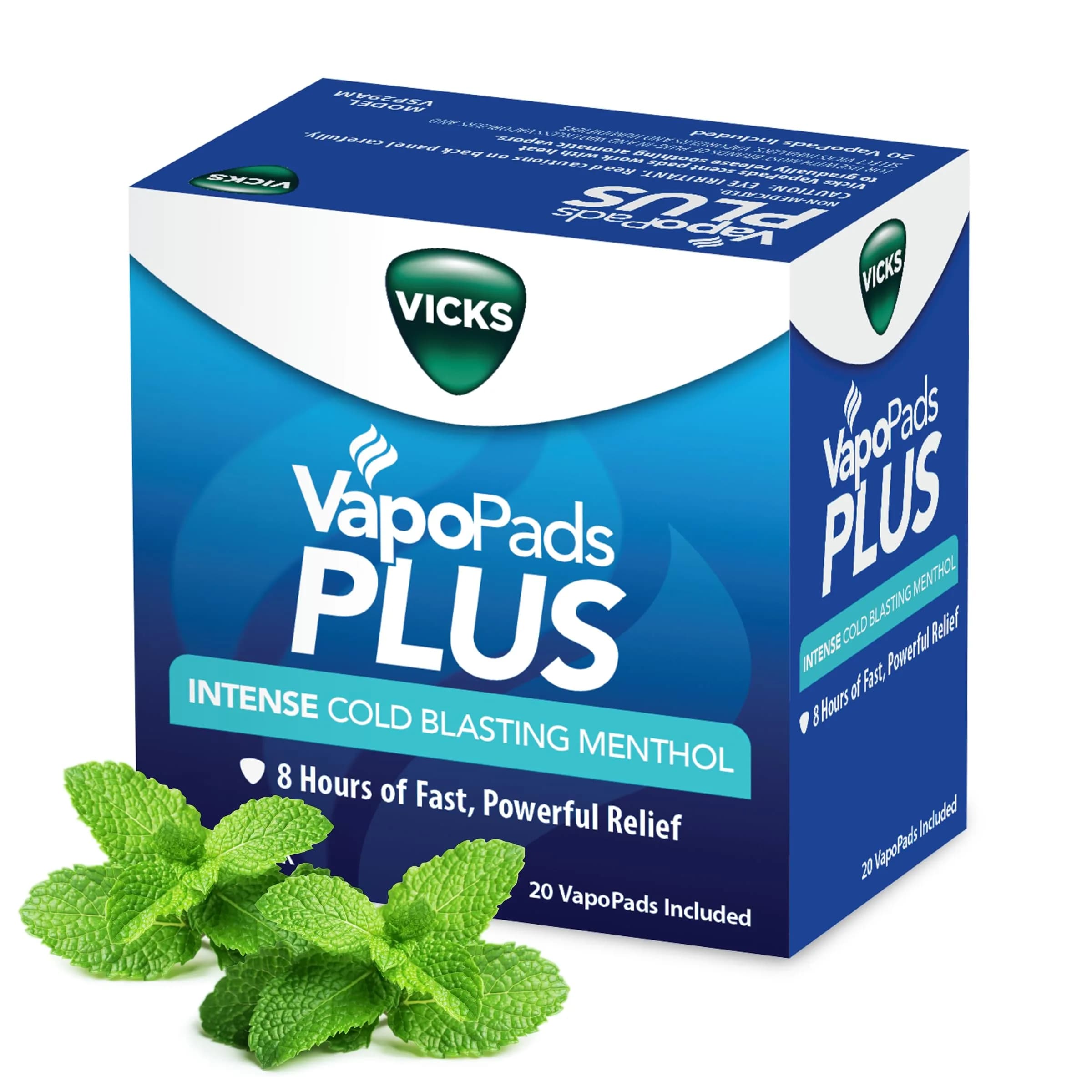 Vicks VapoPads Plus Sinus Relief Formula 20 Count (0.08 lb) | Non-Medicated Congestion Relief — Plus