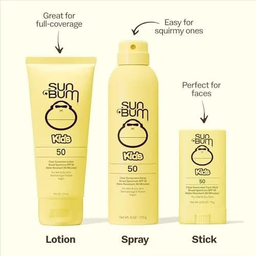 Sun Bum Kids SPF 50 Clear Sunscreen Face Stick 15ml (0.53 Fl Oz) | Hawaii 104 Act Compliant thumbnail 2