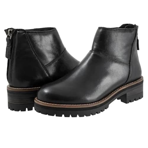 SoftWalk Elmhurst Women's Boot 9.5M | Leather Ankle Boot with Block Heel thumbnail 1