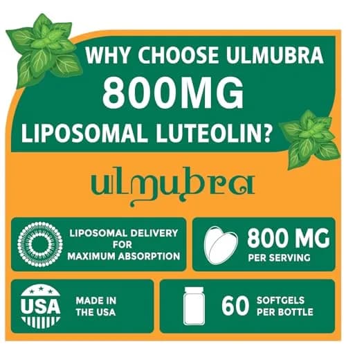 Ulmubra Liposomal Luteolin 800MG | Premium Antioxidant for Brain & Well-Being thumbnail 2