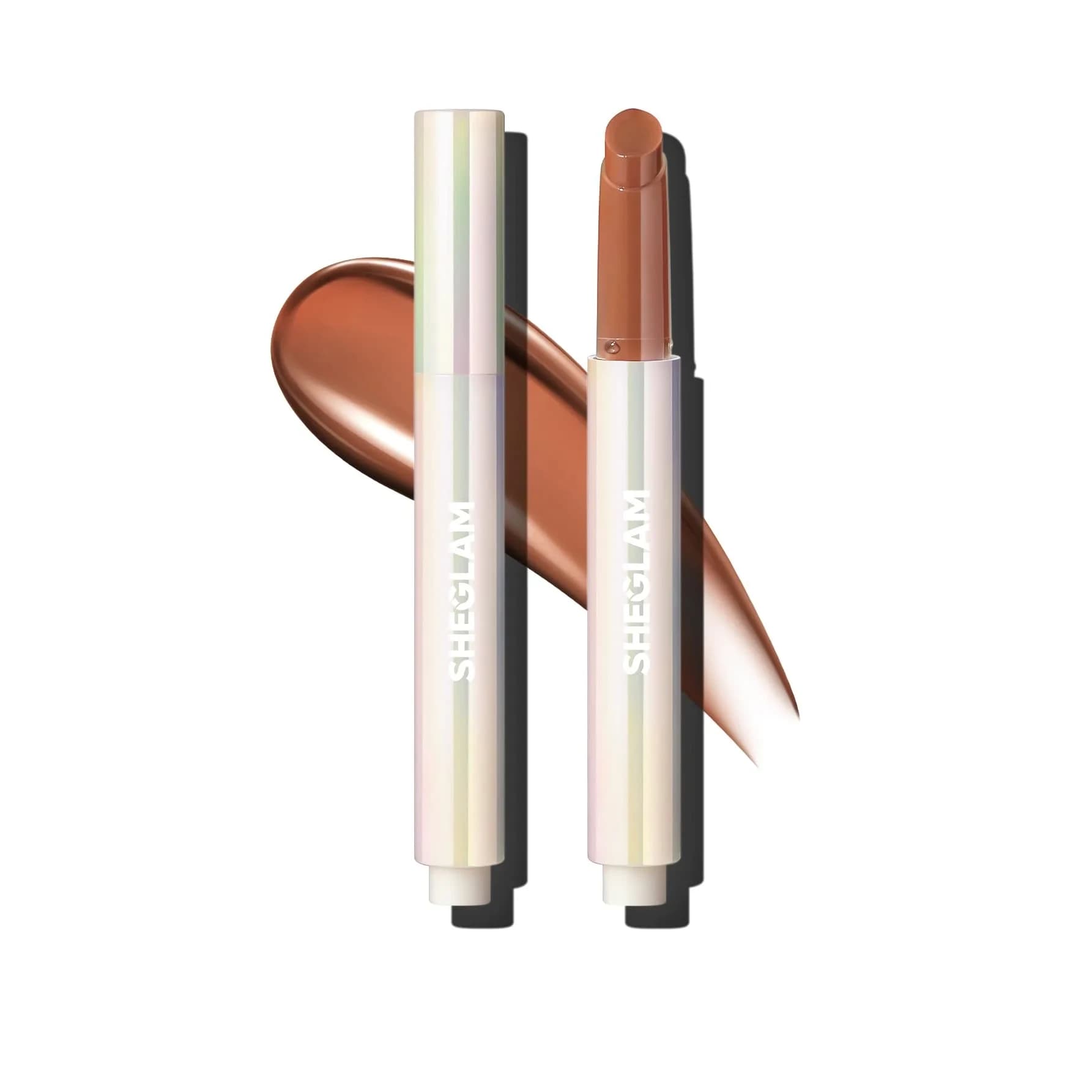 SHEGLAM PoutPerfect Moisturizing Solid Lip Gloss Stick 0.07 Fl Oz (2ml) | High Shine, Non-Sticky, Coconut Oil Infused — Mahogany Magic / 0.07 Fl Oz