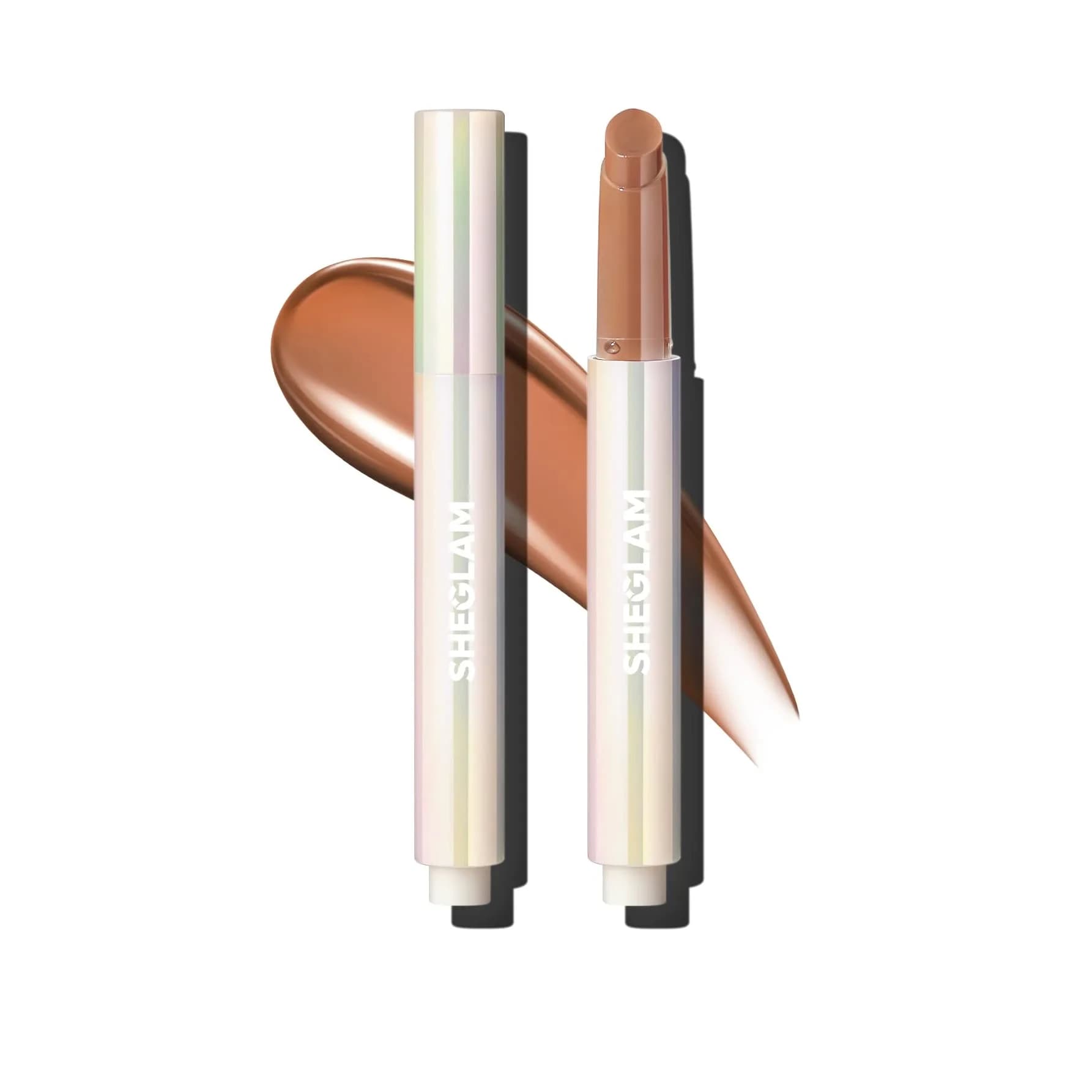 SHEGLAM PoutPerfect Moisturizing Solid Lip Gloss Stick 0.07 Fl Oz (2ml) | High Shine, Non-Sticky, Coconut Oil Infused — Walk on the Beach / 0.07 Fl Oz