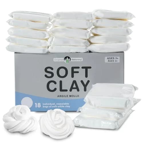 Original Stationery Soft Clay for Slime Making 600g (1.3 Lbs) | Non-Toxic Sculpting Material for Kids thumbnail 1