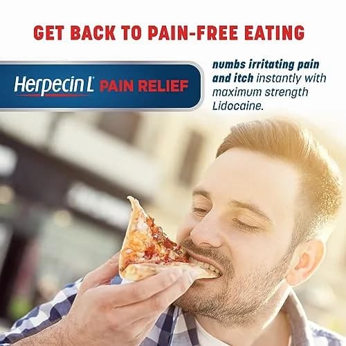Herpecin-L Pain Relief Triple Action with Lidocaine 0.15 oz | Fast Cold Sore Relief, Infection Protection thumbnail 4