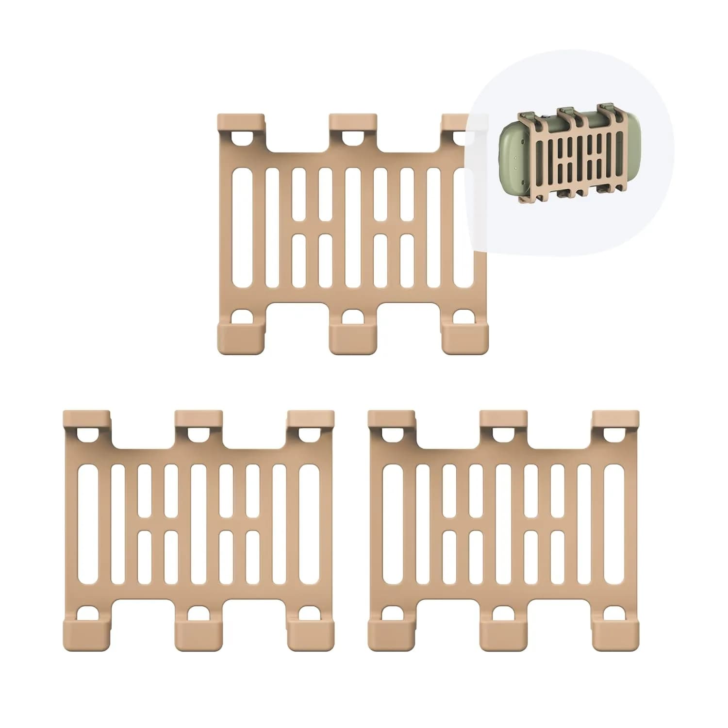 Tractive GPS Dog XL Tracker Rubber Attachment Clips (Pack of 3) | Fits Collars Up to 1.6 Inches Wide - main product image