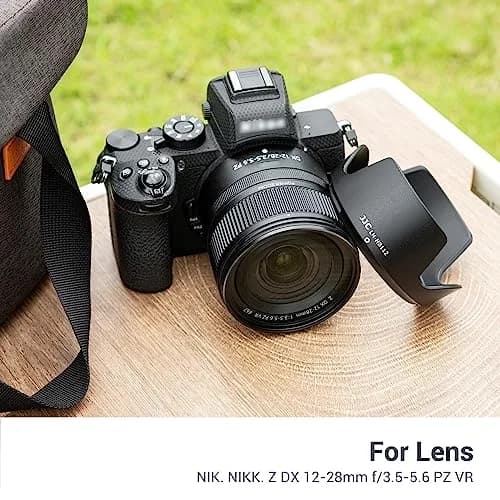 JJC Lens Hood for Nikon NIKKOR Z DX 12-28mm f/3.5-5.6 PZ VR Lens | Reversible Bayonet Mount Shade thumbnail 7