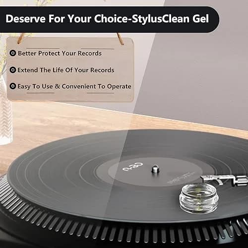 Maxtide Turntable Stylus Clean Gel White | Premium Anti-Static Zero-Dust Cleaner for Vinyl Record Player Needles thumbnail 4