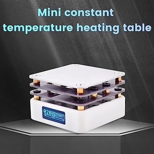 Acogedor Mini Hot Plate, 65W 20V PCB SMD Preheating Soldering Station 350℃ | OLED Display, 5.6cm x 5.6cm thumbnail 7