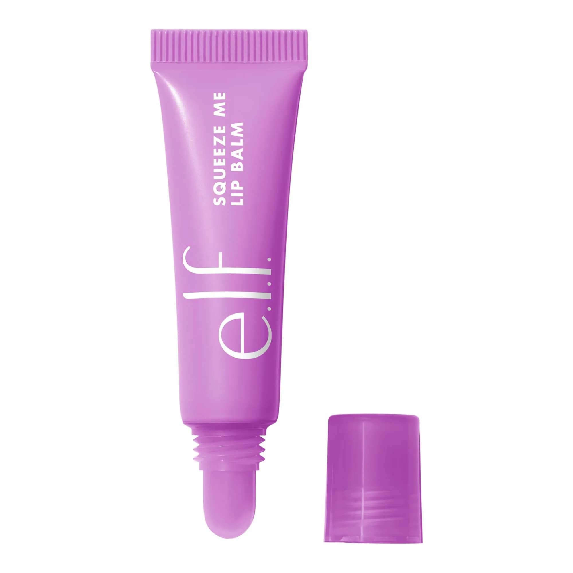 e.l.f. Squeeze Me Lip Balm, Grape 6ml (0.21 Fl Oz) | Hydrating & Nourishing with Hyaluronic Acid