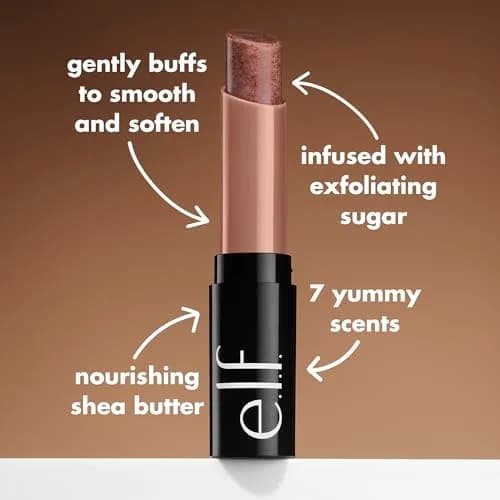 e.l.f. Lip Exfoliator, Moisturizing Scented Lip Scrub for Lips, Infused with Jojoba Oil, Vegan & Cruelty-Free, Strawberry | Smooth & Kissable Lips thumbnail 4