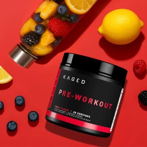 Kaged Pre Workout Powder | Fruit Punch | 20 Servings | Vegan, Gluten-Free, Non GMO thumbnail 7