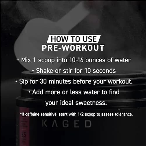 Kaged Pre Workout Powder | Fruit Punch | 20 Servings | Vegan, Gluten-Free, Non GMO thumbnail 8