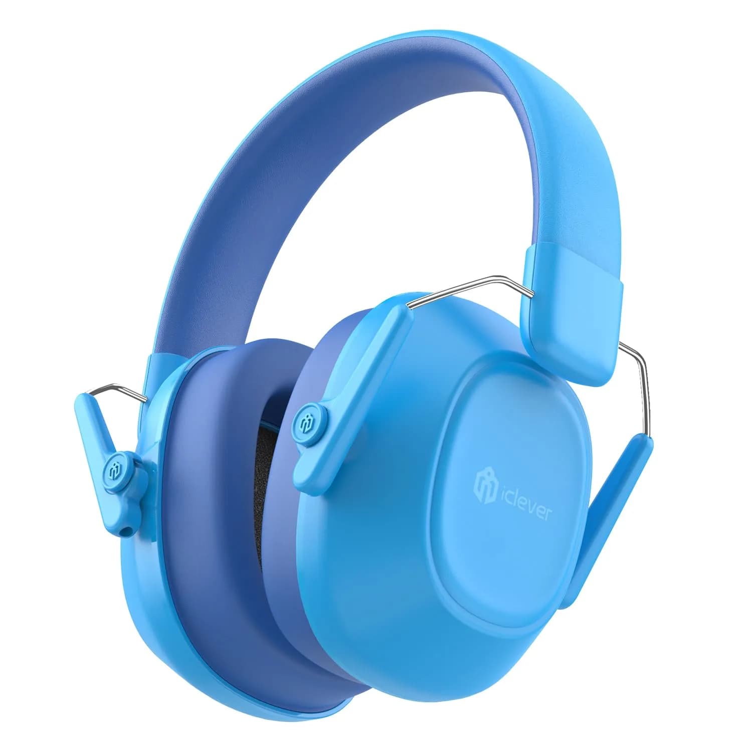 iClever EM01 Noise Cancelling Headphones for Kids Adults, SNR 29dB EarMuffs | Certified Safety & Comfort — Royal Blue