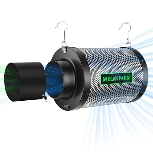MELONFARM 4 Inch Air Carbon Filter with Australia Virgin Charcoal | Odor Control for Grow Tent & Hydroponics thumbnail 1