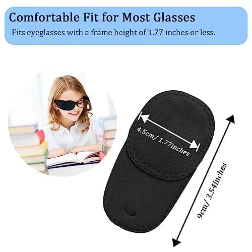 THSIREE Black 4pcs Medical Eye Patches for Glasses | Amblyopia & Lazy Eye Treatment thumbnail 4